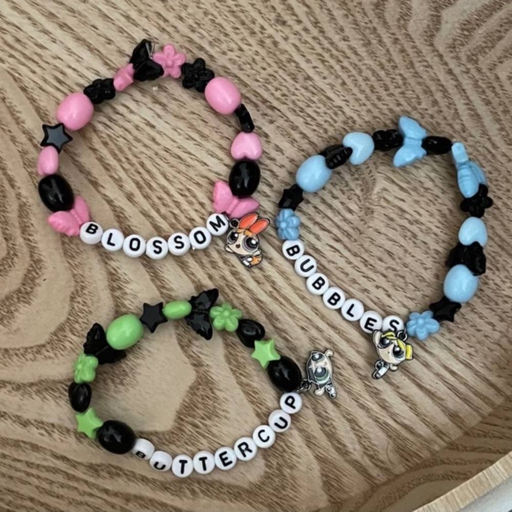 Power-Puff Girls (PPG) Friendship Bracelets (Hot Topic)